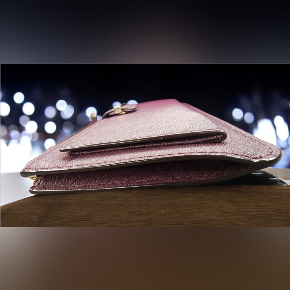 Kate Spade New York Redwood Saffiano Leather Wristlet - Picture 6 of 11